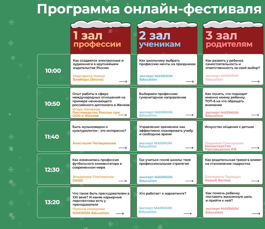 Онлайн-фестиваль по профориентации «День Выбора»..